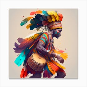 Afro-American Dancer Canvas Print