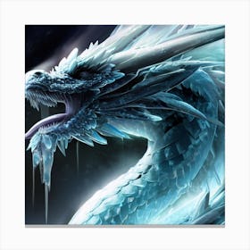 Ice Dragon 3 Canvas Print