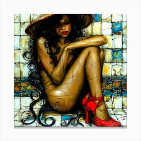 Le Boudoir 4 - Beauty Room Canvas Print