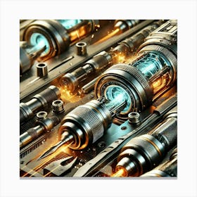 Radiant Engineers Tools Converted Canvas Print