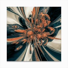 Abstract Flower 1 Canvas Print