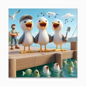 Seagulls Canvas Print