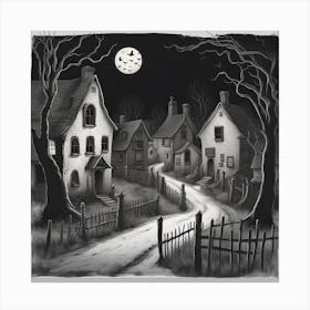 Haunted Village Canvas Print