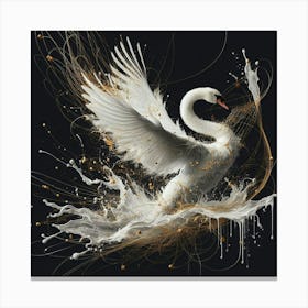 White Swan 1 Canvas Print