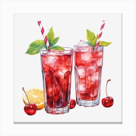 Cherry Cocktail 5 Canvas Print