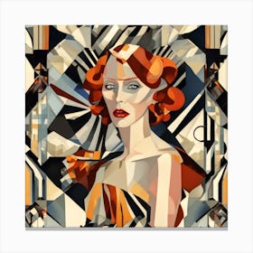 Deco Woman Canvas Print