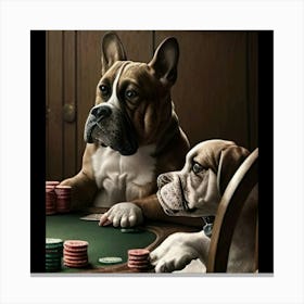 Poker Dogs 18 Canvas Print