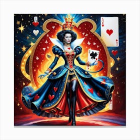 Queen Of Hearts 13 Canvas Print