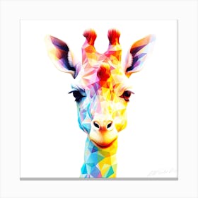 Prism Giraffe - Geometric Giraffe Canvas Print