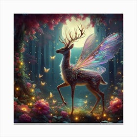 Fairy Deer Canvas Print