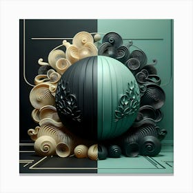 3d Sphere Canvas Print