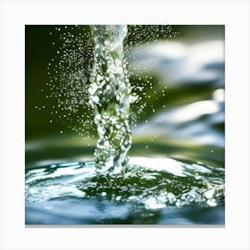 Water Splashing Canvas Print