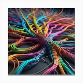 Colorful Wires 46 Canvas Print