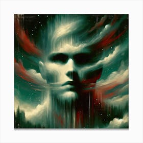 1950s Sci-Fi Abstract Canvas Print