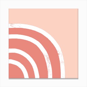 Pink And White Abstract Painting 1 Canvas Print