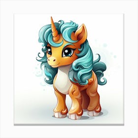 Cute Unicorn Canvas Print