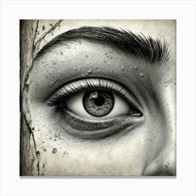 Eye Of A Woman Canvas Print