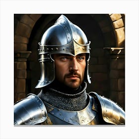 Medieval Knight Canvas Print