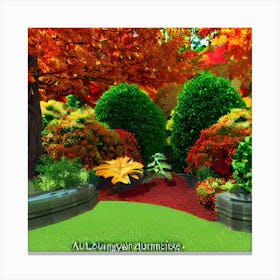 Autumn Garden 1 Canvas Print