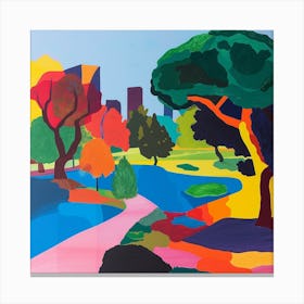 Abstract Park Collection Yoyogi Park Tokyo 2 Canvas Print