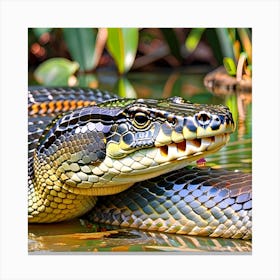 Anaconda snake Canvas Print