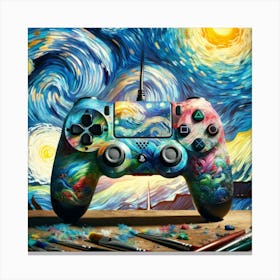 Starry Night ps4 Canvas Print