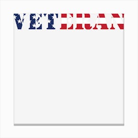 Veteran Us Flag Canvas Print