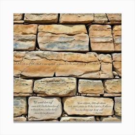 Wall Of Words Canvas Print