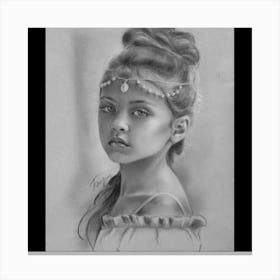 Portrait Of A Girl 6 Canvas Print