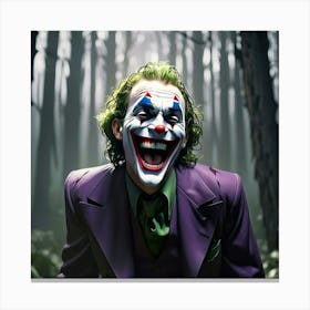 Joker In The Woods 13 Canvas Print