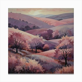 Sunset In The Hills Canvas Print