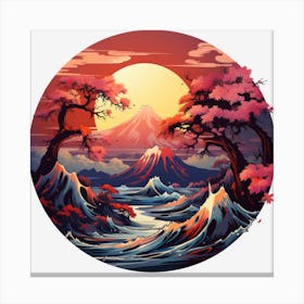 Japanese Landscape Canvas Print