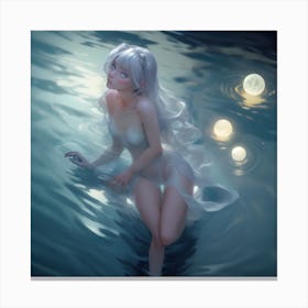 Encounter with the Mermaid Canvas Print