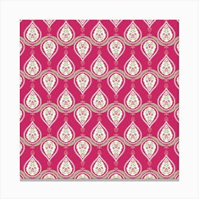 Block Print Blooms Canvas Print