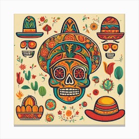 Day Of The Dead 34 Canvas Print