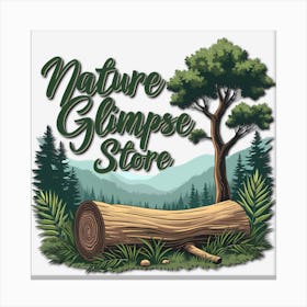 Nature Glimmer Store Canvas Print