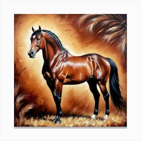 Horse Painting Canvas Print