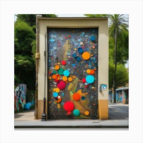 Colorful Door Canvas Print