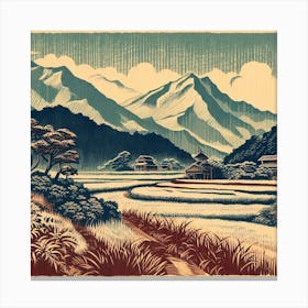 Japanese Landscape Canvas Print