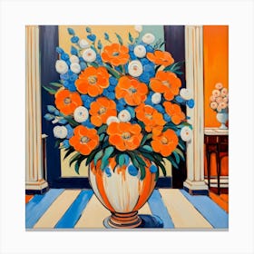 Orange Poppies Canvas Print