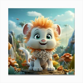 Cute Lion 9 Canvas Print