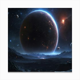 Planets In Space 3 Canvas Print