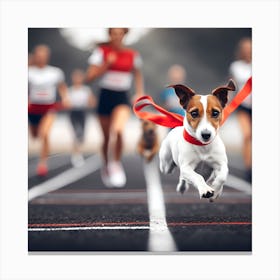 Race Dog Canvas Print