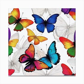 Colorful Butterflies 71 Canvas Print