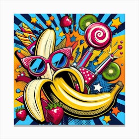 Pop Banana 1 Canvas Print