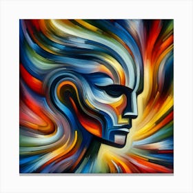 Abstract portrait 2 Canvas Print