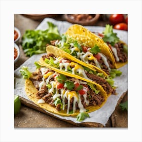 Mexican Tacos 1 Canvas Print