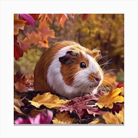 Autumn Guinea Pig Canvas Print