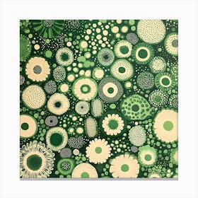 Yayoi Kusama Inspired Flowers Canvas Print