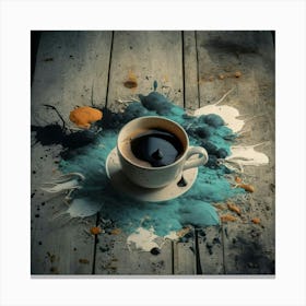 Coffee Splatters 5 Canvas Print